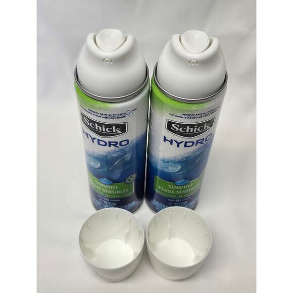 Schick Hydro Sensitive Skin Shaving Gel 8.4 oz /  238 g Set of 2 Soothing Men's - Picture 6 of 7